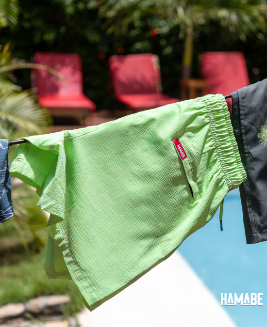 Pistachio green volley swimsuit from Hamabe – Bikini Village