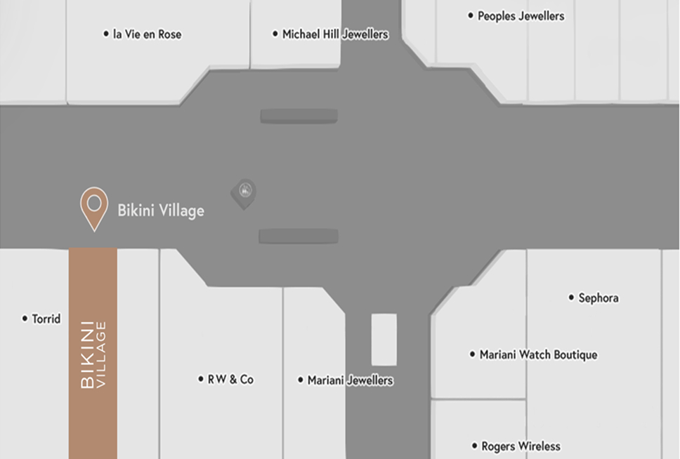 Carte de Oakville Place - où trouver la boutique Bikini Village