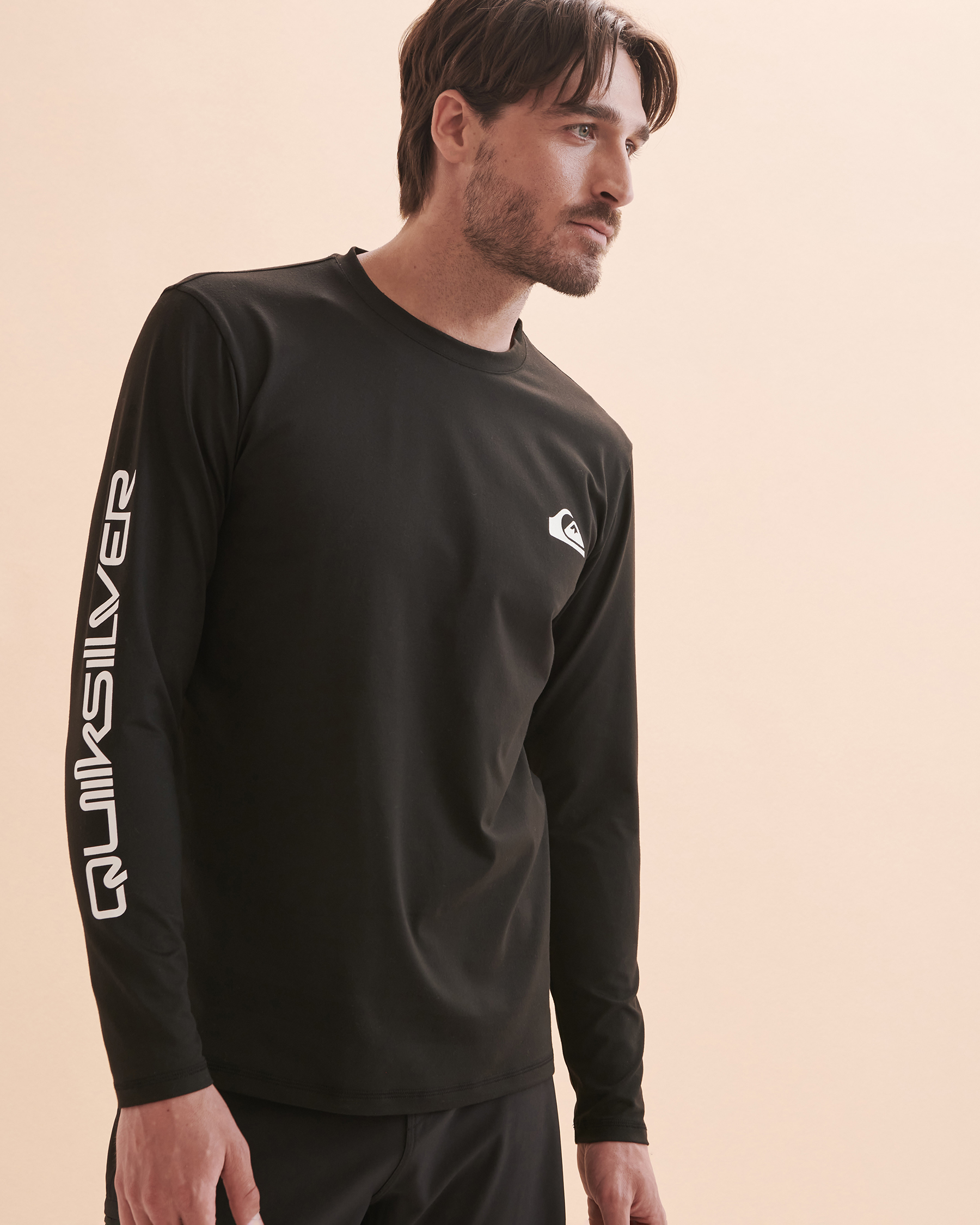 QUIKSILVER Omni Session Long Sleeve UPF 50 Rashguard Black EQYWR03349 - View1