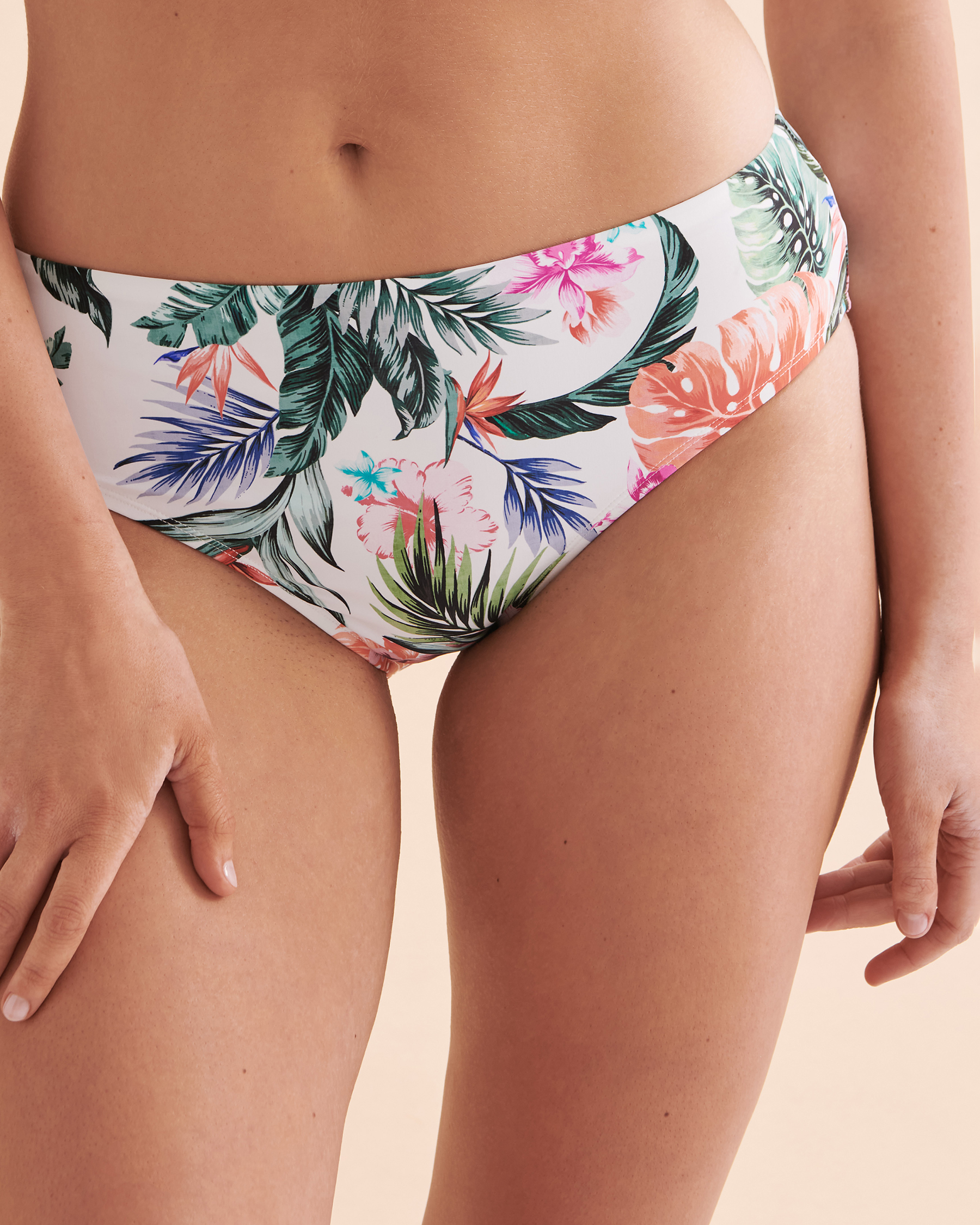 JANTZEN Bas de bikini aux hanches Judy Hawaiian Terrace Tropical multicolore JZ24434H - View1