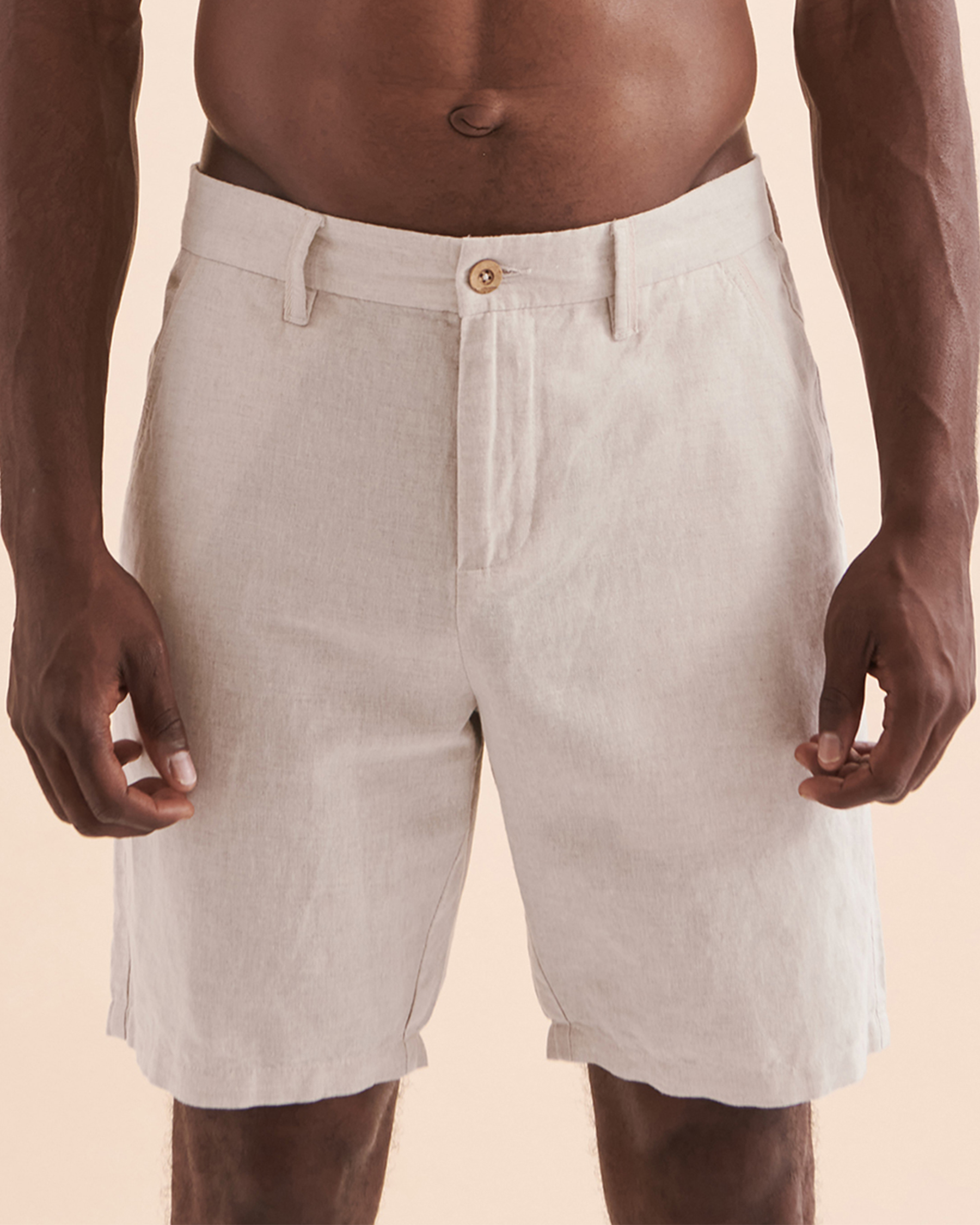 PUBLIC BEACH Short bermuda LINEN Naturel PB6801BIK - View1