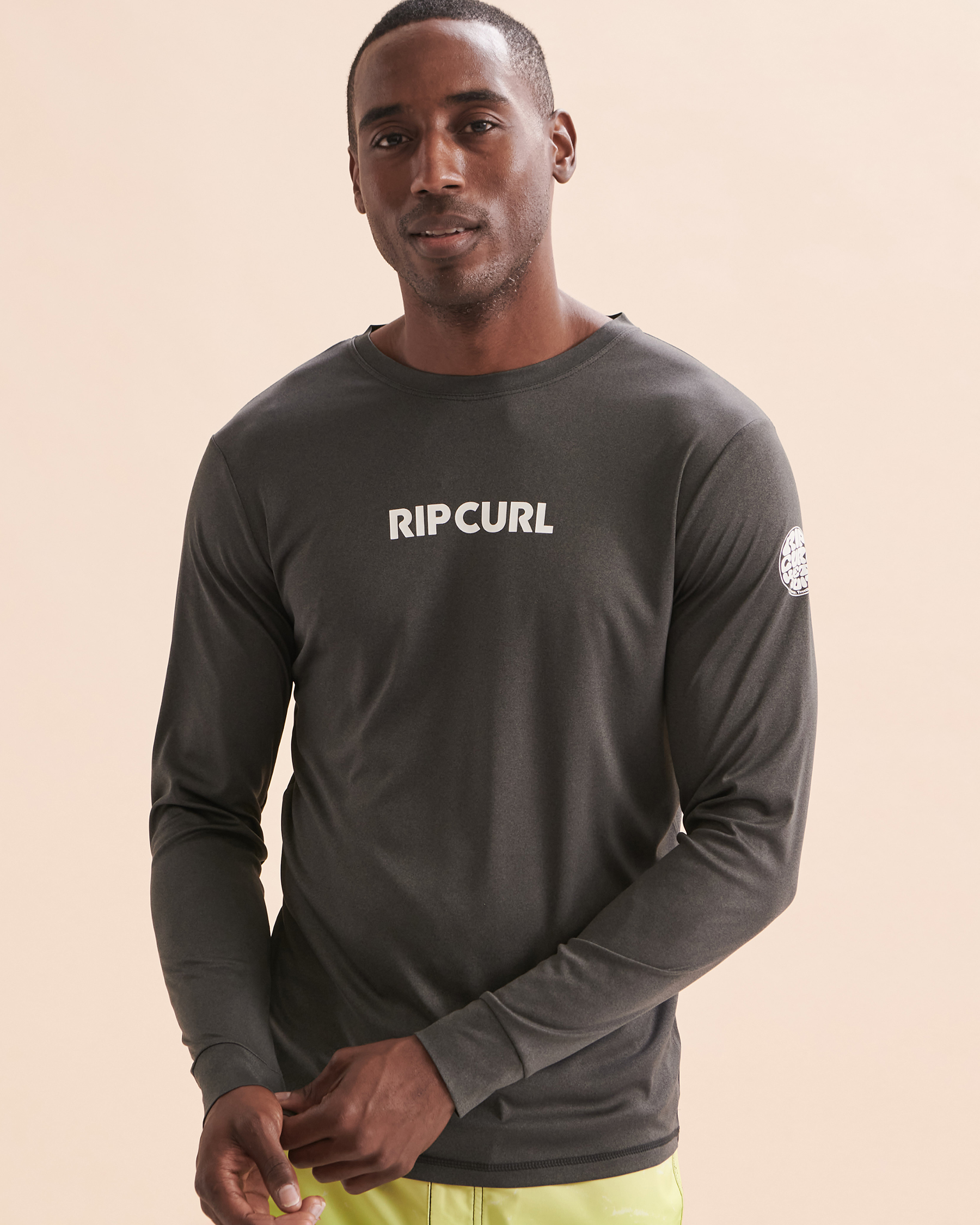 RIP CURL Dawn Patrol Rashguard manches longues UV Noir 151MRV - View1