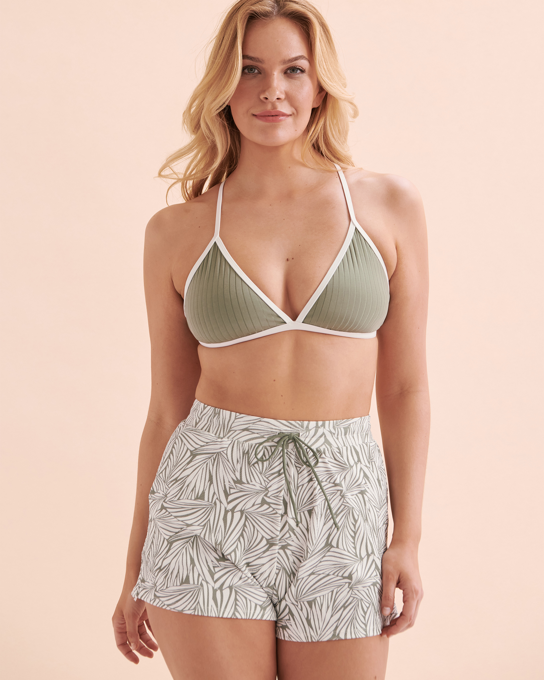 SKYE Clarity Jayme Triangle Bikini Top Sage Green SK768119 - View1