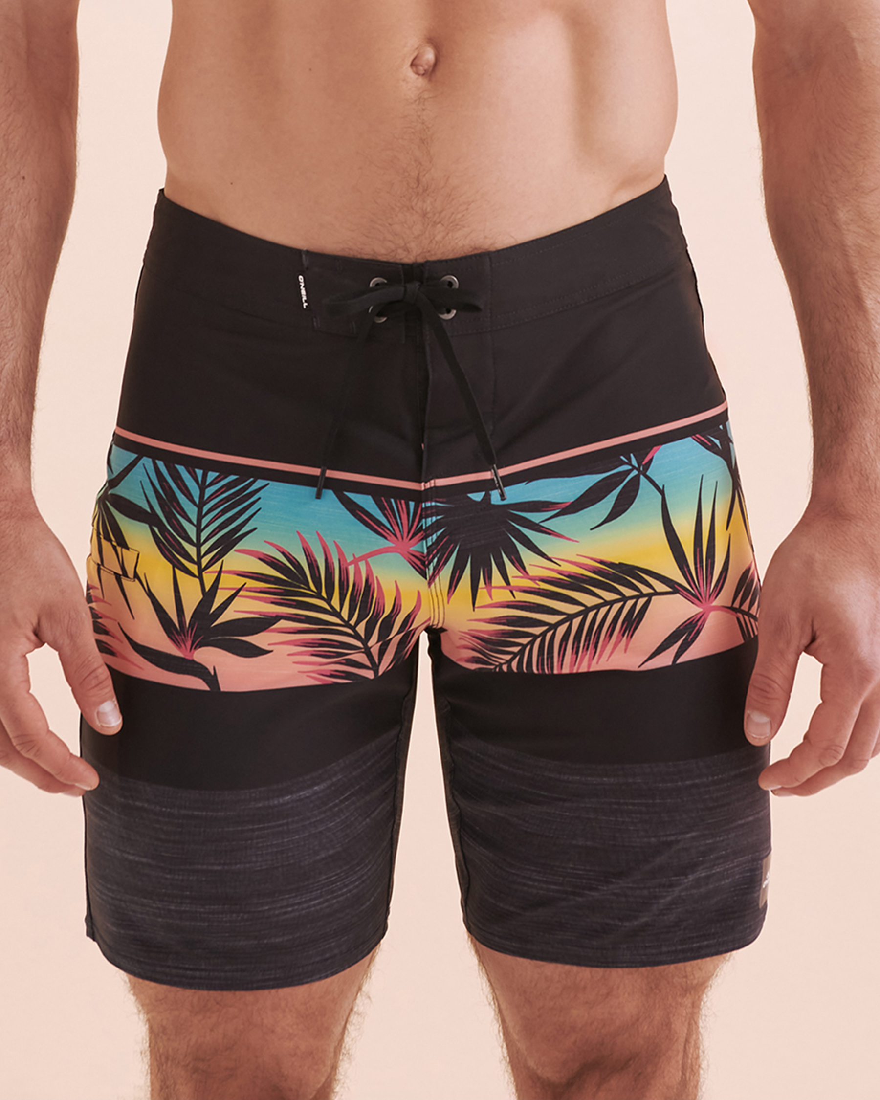 O'NEILL Hyperfreak Boardshort Swimsuit Black Tropical Print SP4106010 - View1