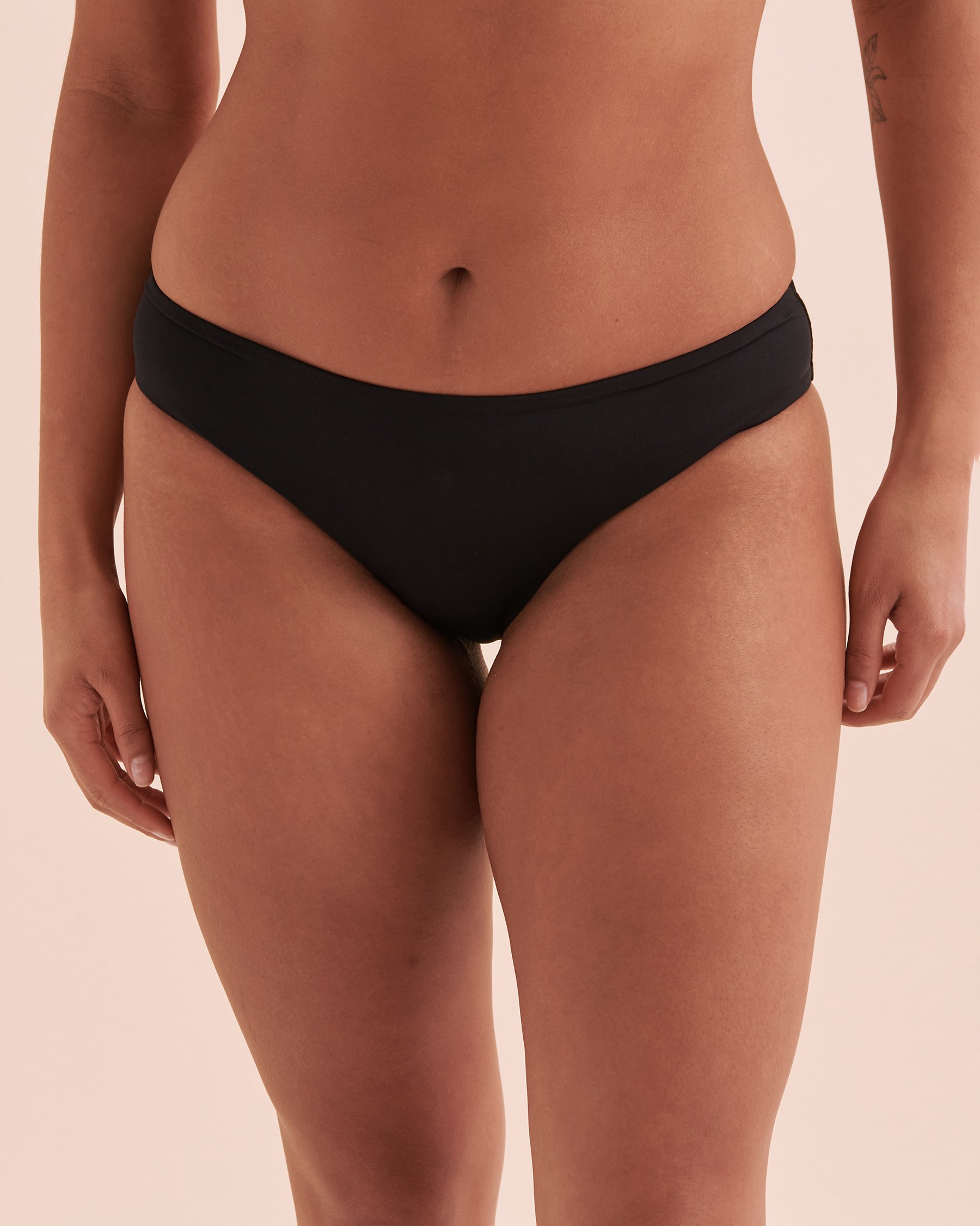 SKYE Solid Melanie Bikini Bottom Black SK436335 - View1