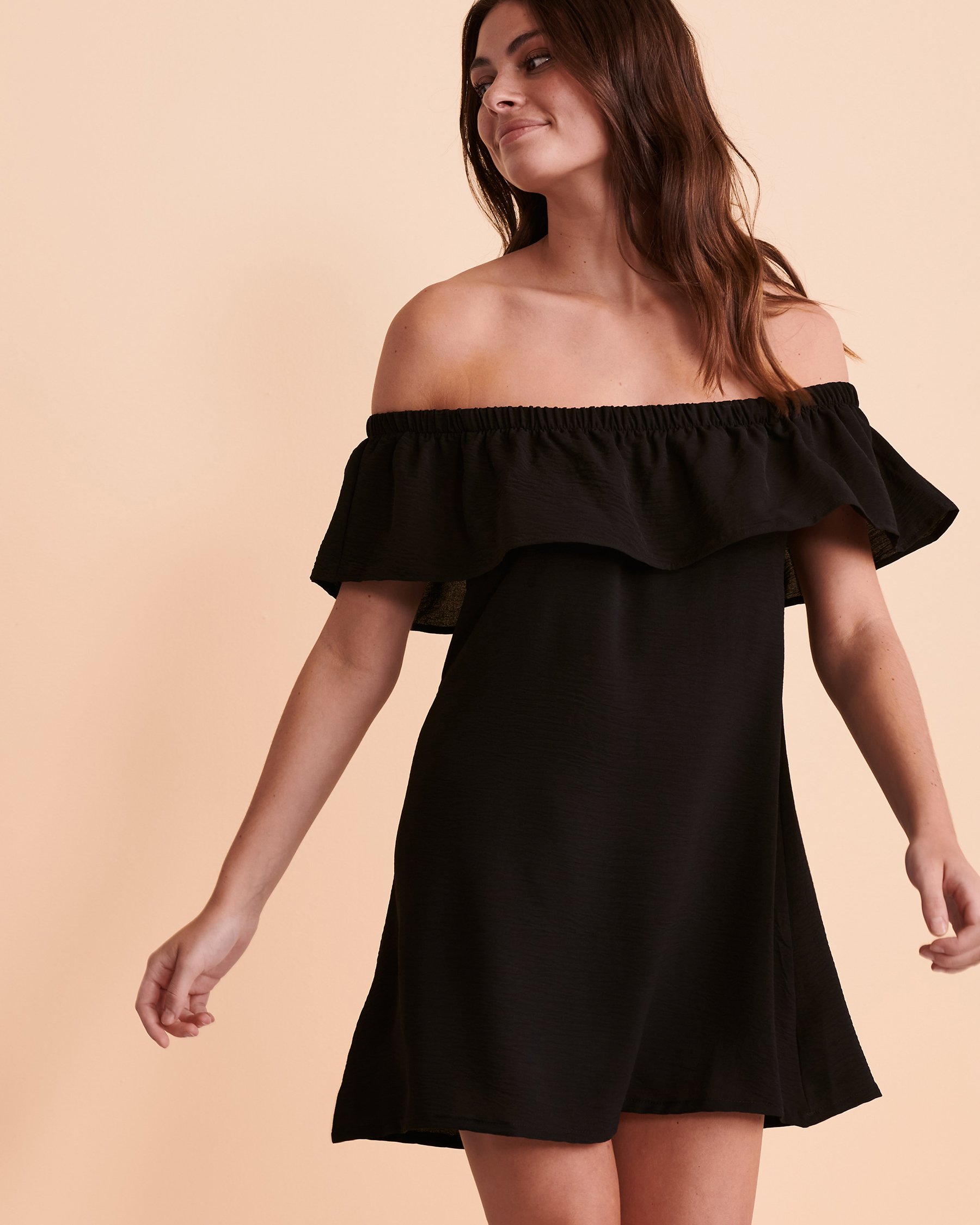 COVER ME Off the Shoulder Dress Black 22052575 - View1